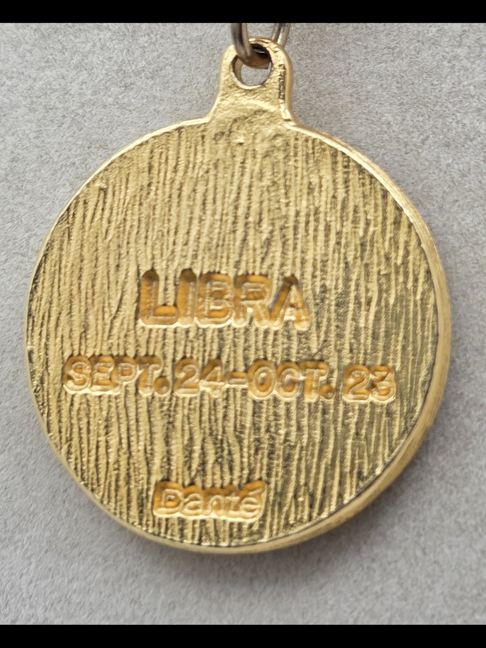 Vintage Danté Libra Zodiac Pendant Necklace - 20" - Picture 10 of 11